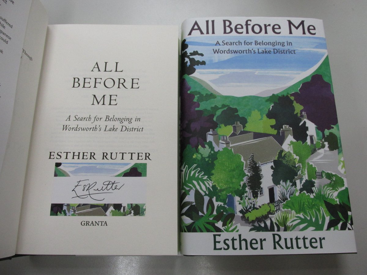We have #signed copies of All Before Me by 
@erutterwriter in #Haverfordwest #Pembrokeshire or 
at ebay.co.uk/itm/1666321127… 
A Search for Belonging in #Wordsworth’s 
#LakeDistrict @GrantaBooks #bookshopsigned
