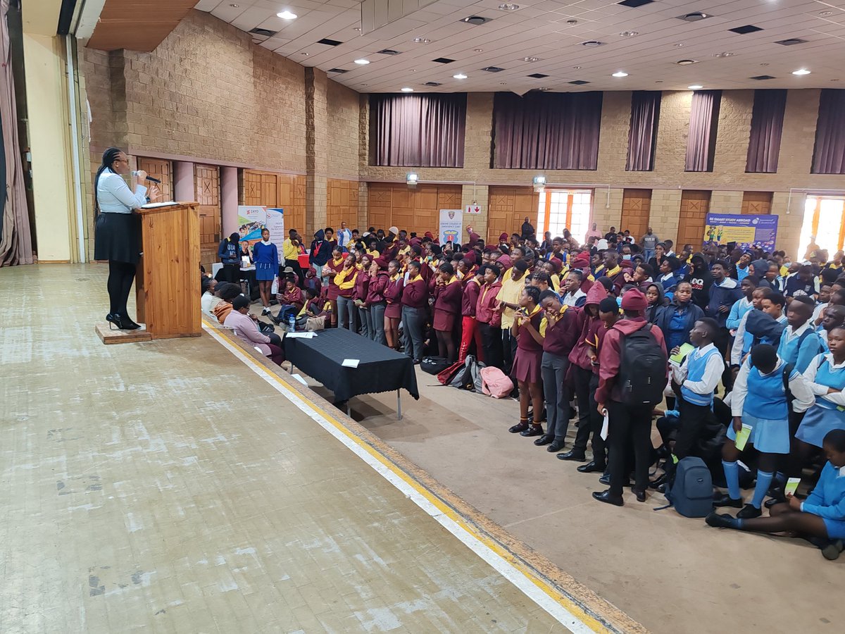 Earlier today, I had the pleasure of addressing high school learners at the Letsema Career Guidance and Literary Expo. We are competing with social ills that threaten to disrupt their future. We are grateful for organisations that work with us to fight this. @CityTshwane