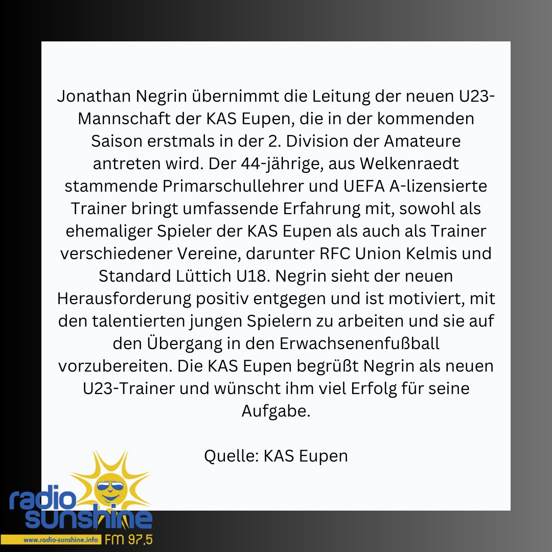 #KASEupen #Fußball #U23 #Trainer #Nachwuchsförderung #Amateurfußball #Jugendfußball #Talententwicklung #Erfahrung #Trainerkarriere #JonathanNegrin #Belgien #Primarschullehrer #UEFAA #Spielertrainer #Erfolgsaussichten #Trainerteam #ProfessionellesUmfeld #JungeSpieler #Ehrgeiz