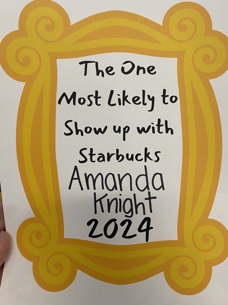 When your fellow teachers nominate you for this award! <a href="/Starbucks/">Starbucks</a> is necessary for me to teach! 💚 #starbucks #arteducator #pelhamoakselementary