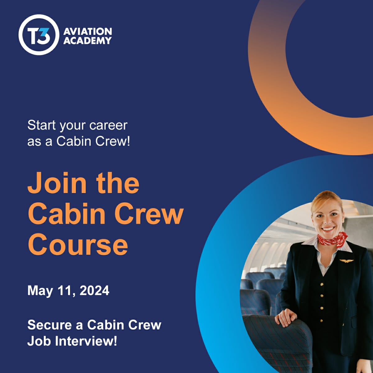 Our NEW Cabin Crew Foundation Course is your launchpad to a rewarding career in the skies.  

Reserve your seat Now! 

Contact +971 50 628 2174 or CabinCrew_Care@t3a.academy for more information. 

#t3aviationacademy #cabincrew #flightattendant