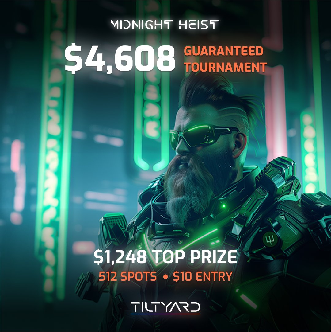 $4,600 in prizes are up for grabs in this 500 player tourney! 

Entry deadline is 5/14

play.tiltyard.gg/games/midnight…