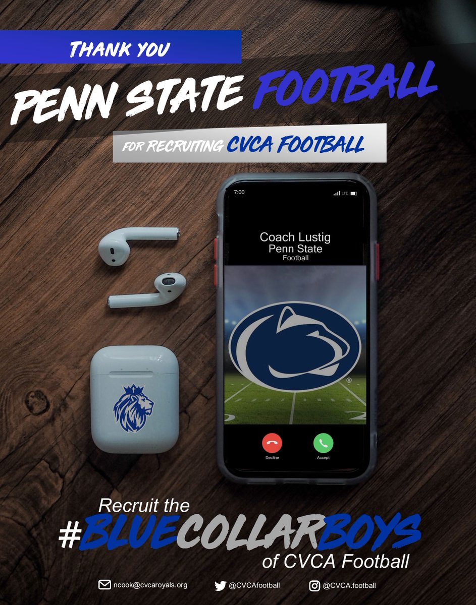 coachnickcook's tweet photo. Always great having @CoachLustig in the building. Thanks to coach and @PennStateFball for recruiting our guys. @coachjfranklin @CoachAllenPSU
#BLUECOLLARBoys🔩
#FootballFREAKS⚡️
#FASTBREAKFootball💥
#WTO https://t.co/cy6dqkRCkr