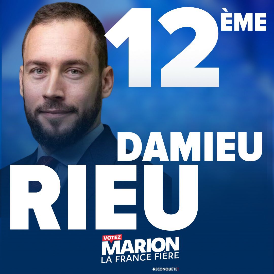 Amenons notre @DamienRieu national à #Bruxelles le 9 juin 
#VotezMarion