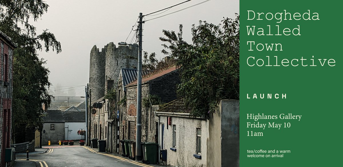 The Drogheda Walled Town Collective is a new and exciting initiative that engages artists, archaeologists, writers, historians, musicians, conservation architects, biodiversity experts and curators, in activities that raise awareness of the heritage of the historic walled town of…