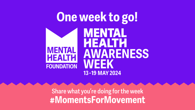 #MentalHealthAwarenessWeek starts in under a week! Join in from 13-19 May and let's all get moving more for our #MentalHealth. Visit @mentalhealth's website to find out how to get involved! 👉bit.ly/3ULD5ei #MomentsForMovement #MHAW2024 #MH #parahealth #ambulance