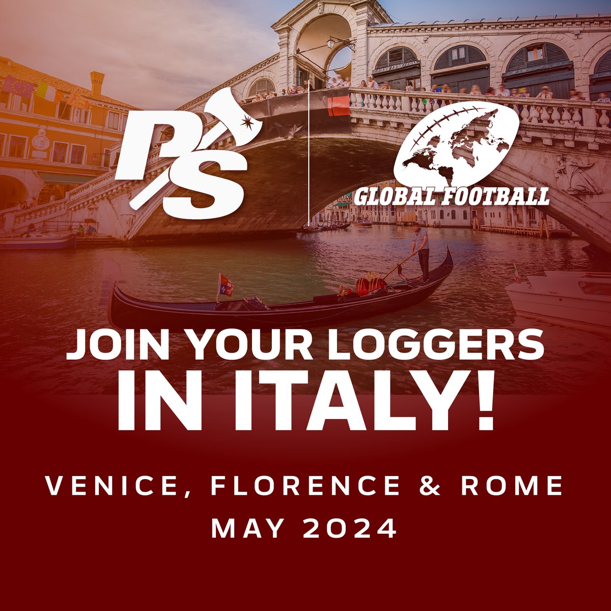 It's a GREAT day to be a Logger. Fortunate to be in Italy with a group of players & parents. Over the next week we will explore Venice, Florence & Rome. Thanks for putting it together @globalsportsguy.