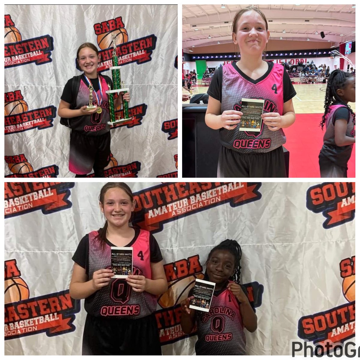 I'm so proud of the progress this young queen has made in the game of basketball in the last year. This weekend, she scored a total of 29 points in four games, which is a personal best for her. In our second game, she got player of the game honors with 12 points!
#allstarbound