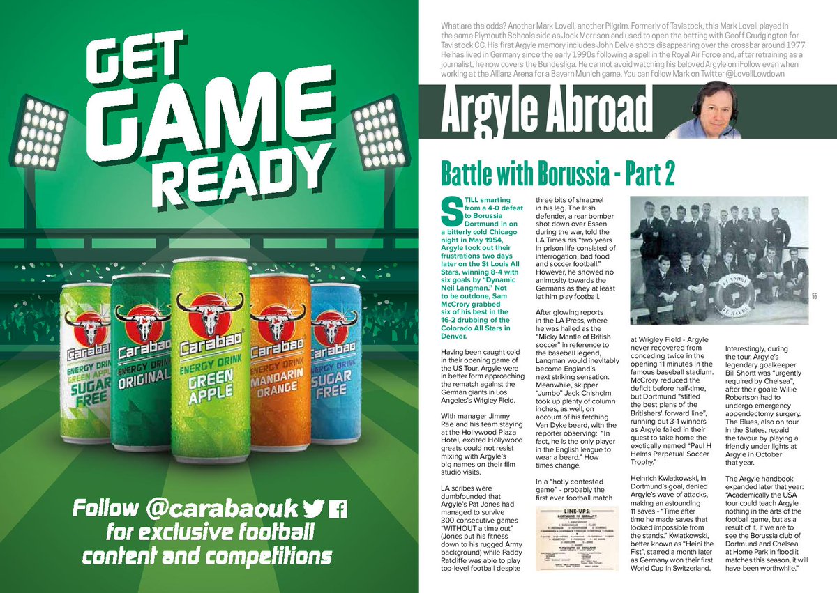 <a href="/ArgyleUsa/">ArgyleUSA</a> Plymouth Argyle vs. Borussia Dortmund in Chicago Soldier Field. Dortmund's first ever floodlit match. #pafc #bvb
