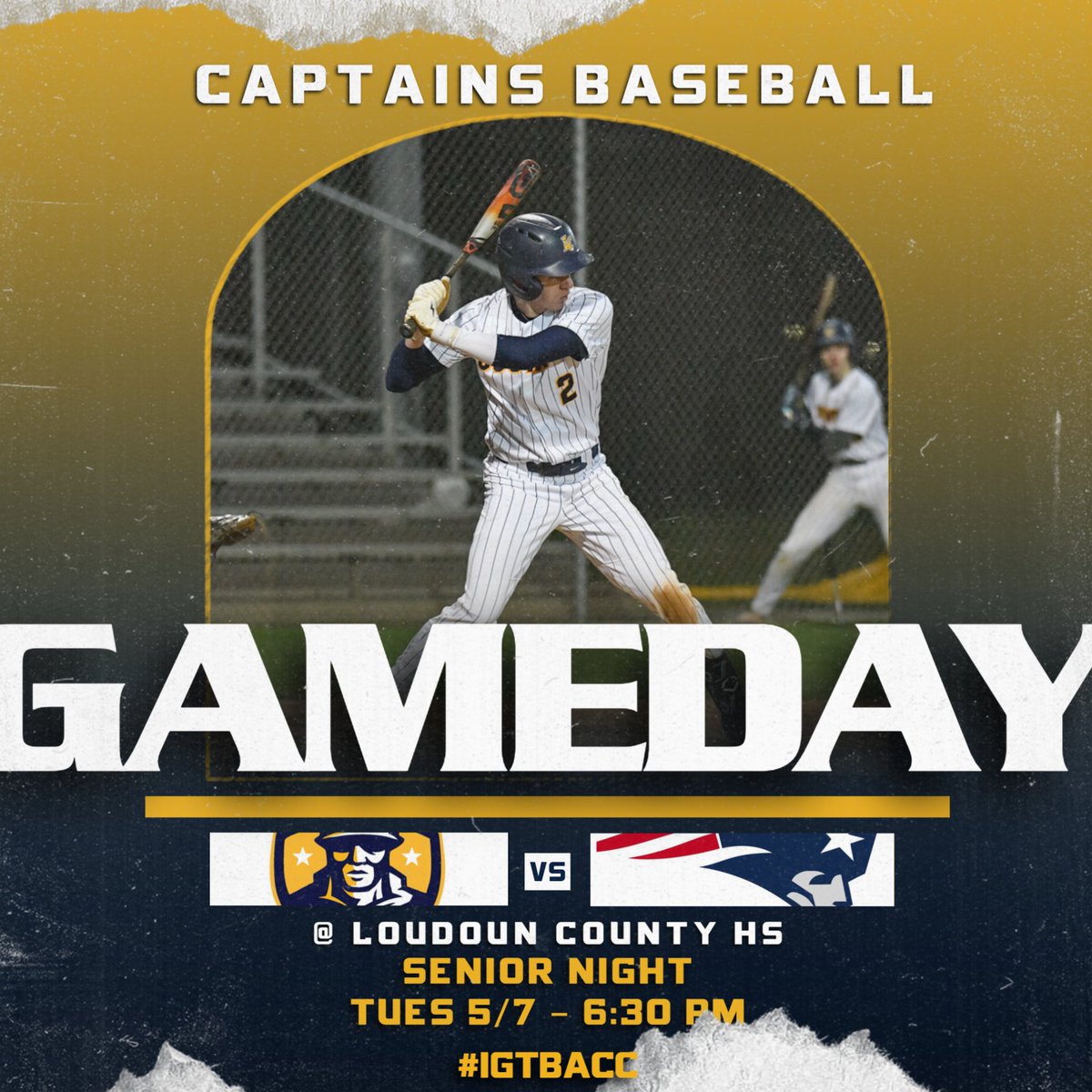 Tonight the Captains Baseball Team takes on the visiting Park View Patriots! Game is scheduled to start at 6:30.

It is also Senior Night! We will honor our seniors before the start of the game! 

Good luck guys! #IGTBACC <a href="/LCHSHardball/">Loudoun County Captains Baseball</a> 

Photo Credit: jklimphotos