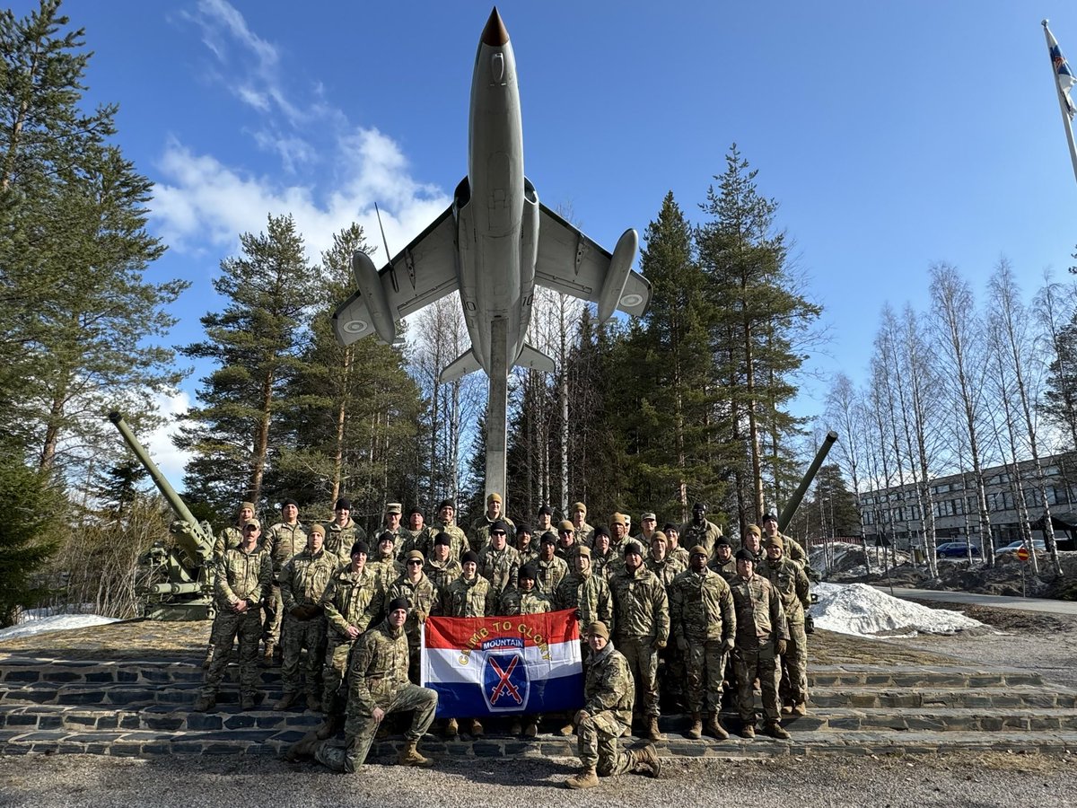 #ClimbtoGlory! 

@3_10MTNPatriots are ready to begin Northern Forest 24 in Rovaniemi, Finland!

NF24 is part of @USArmyEURAF led exercise #ImmediateResponse to strengthen our alliance through our NATO partners.

#StrongerTogether 

@USArmy @US_EUCOM @18airbornecorps @FORSCOM