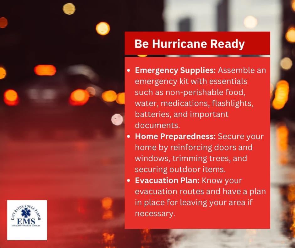 #Redstickready #Hurricaneprep