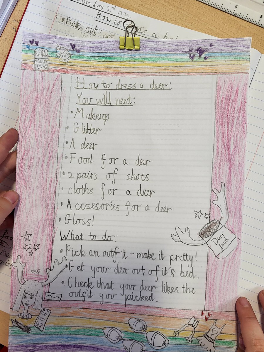 Today we have been working hard copying up our independent instructions in our final polished version. They are looking amazing 😊@PrimaryGreat #gcpenglish