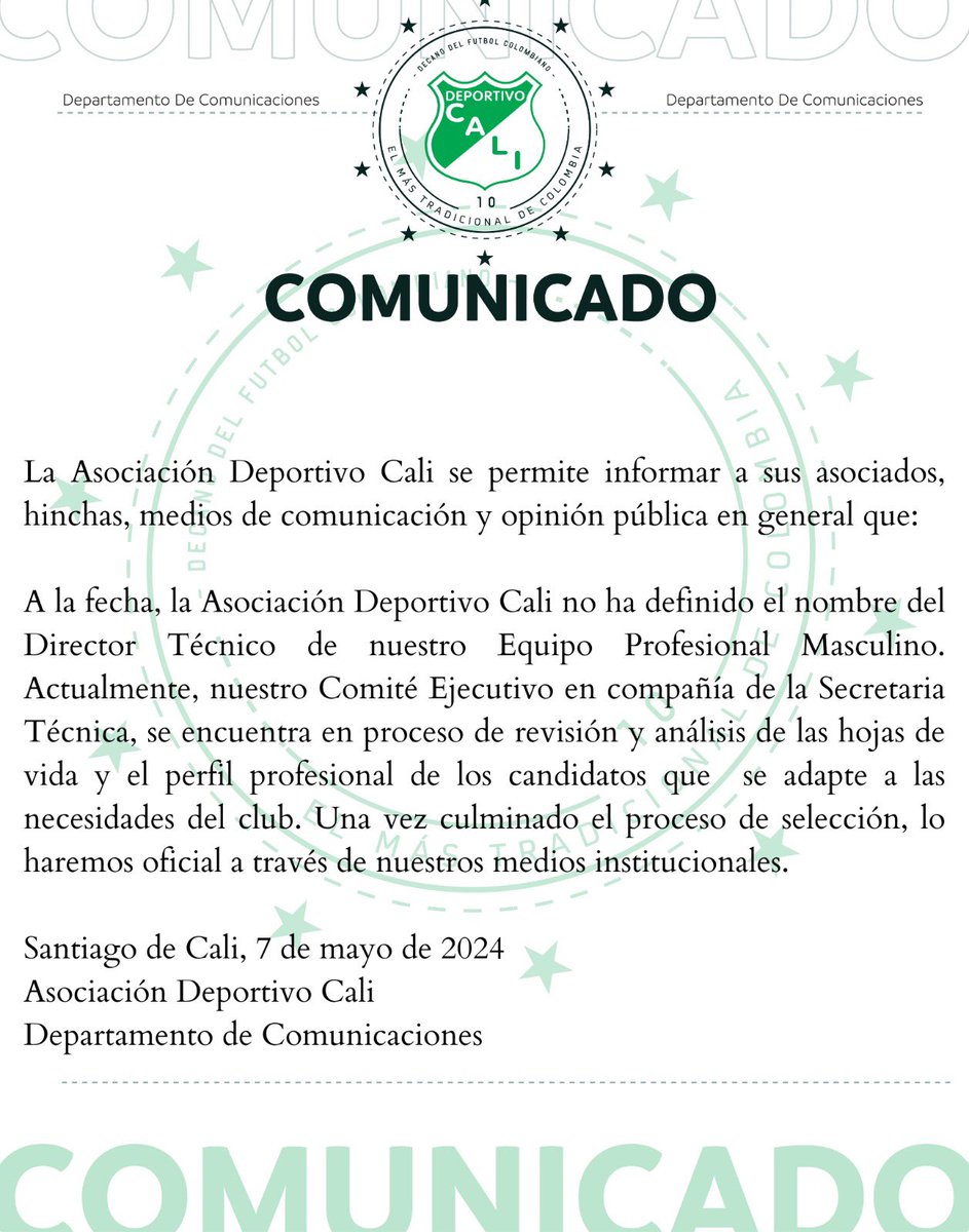 📃 [Comunicado Oficial]