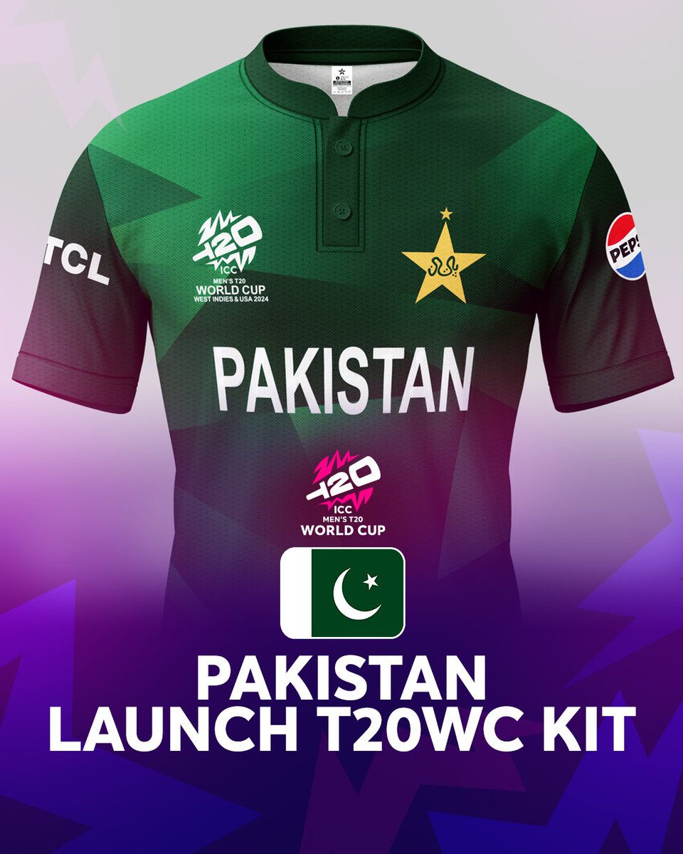 Pakistan launch their kit for the ICC Men's #T20WorldCup 2024 🤩🇵🇰

#CWC23   #PAKvNZ 
#NZvPAK #SaraTendulkar
#INDvsBAN #Abhiya #Abhisha #Elvisha #BiggBossTamil7 #biggbosstelugu7 #ViratKohli𓃵 #Umpire Wide.