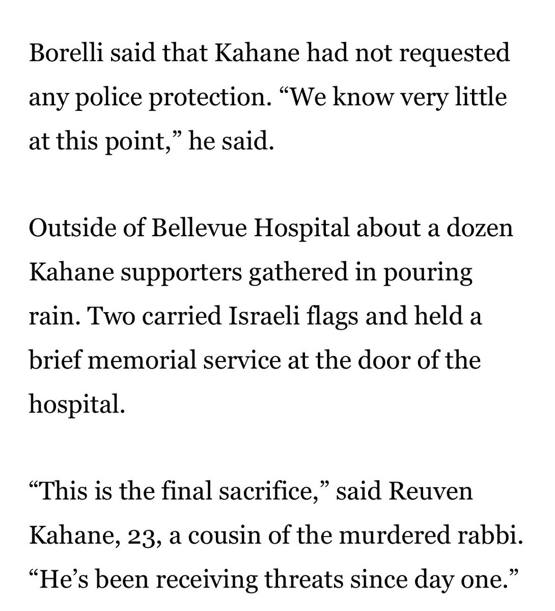 This morning, Reuven Kahane, a cousin of the late fascist founder of the JDL and the murderous Kahanist movement in occupied Palestine, Meir Kahane, struck a Pro-Palestine student with his car in Manhattan