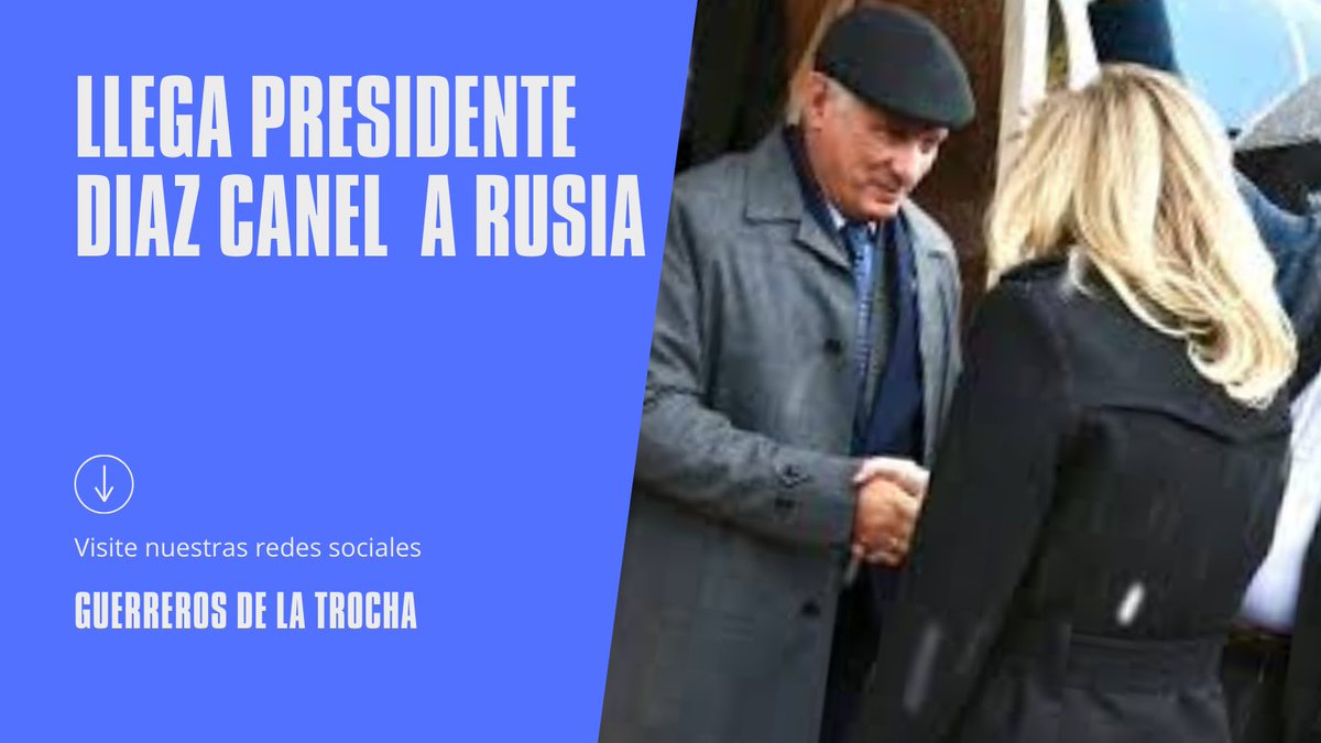 Ya nuestro presidente @DiazCanelB se encuentra en #Rusia. #YoSigoAMiPresidente #LatirXUn26Avileño