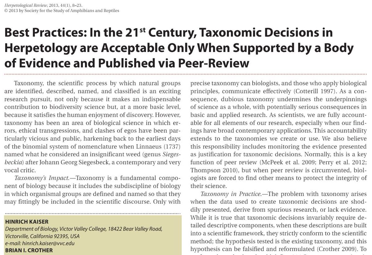 What, exactly, is TAXONOMIC VANDALISM? And who is guilty of it? I've updated and republished my article on Ray Hoser, quite probably the most extreme taxonomic vandal of them all.... tetzoo.com/blog/2024/5/07… Look for his totally sane responses and sockpuppet accounts :)