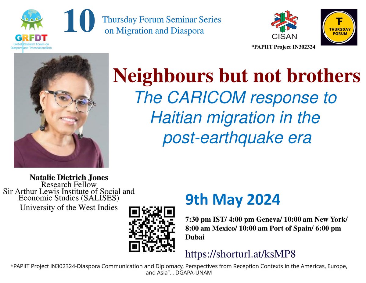 Natalie Dietrich Jones (@ndietrichjones) on Twitter photo See you at 9:00AM Ja time on Thurs <a href="/IOM_Caribbean/">IOM Caribbean</a> @ShivaSMohan <a href="/grfdt12/">GRFDT</a> <a href="/cercmigration/">CERC Migration</a> @BorderCrim <a href="/CARICOMorg/">CARICOM: Caribbean Community</a> See you at 9:00AM Ja time on Thurs <a href="/IOM_Caribbean/">IOM Caribbean</a> @ShivaSMohan <a href="/grfdt12/">GRFDT</a> <a href="/cercmigration/">CERC Migration</a> @BorderCrim <a href="/CARICOMorg/">CARICOM: Caribbean Community</a>