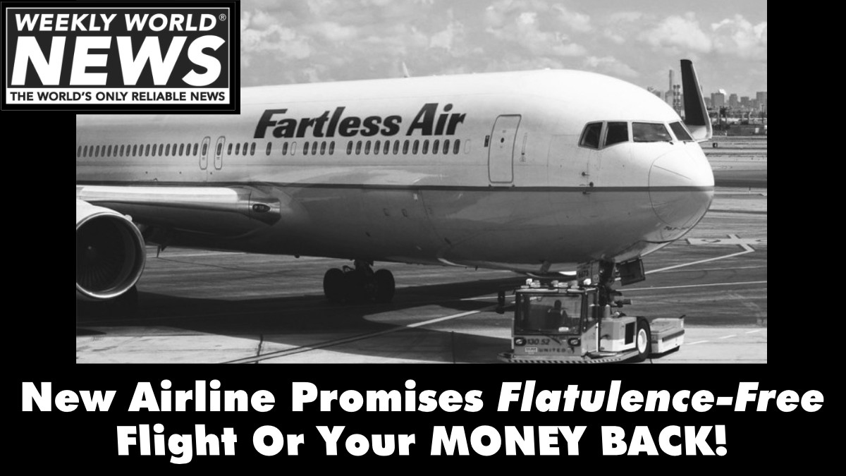 New airline trying hard to please its customers?!
#flatulence #fartless #fart #moneyback #freeflight #flights #airlines #freshair