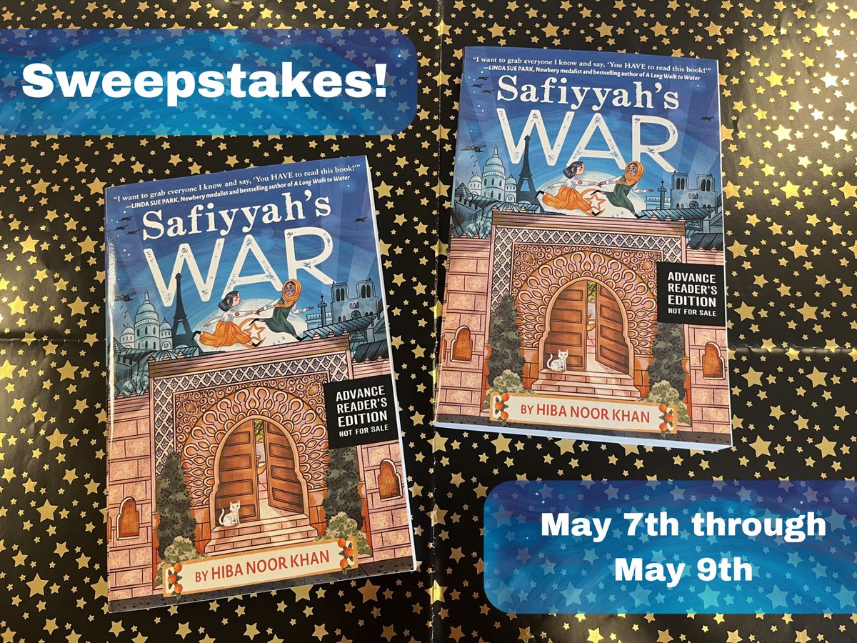 Are you looking for your next summer read? We're giving 5 winners a chance to win an advanced reader copy edition of SAFIYYAH'S WAR by Hiba Noor Khan. Just comment below telling us your favorite book of the year (so far) and be sure to include #SweepstakesEntry. Enter now to win!