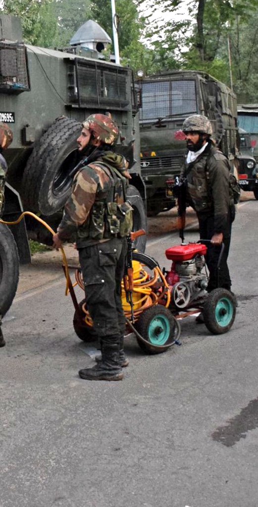 Indian Army Employs Flamethrower in Kulgam Counter-Terrorism Operation