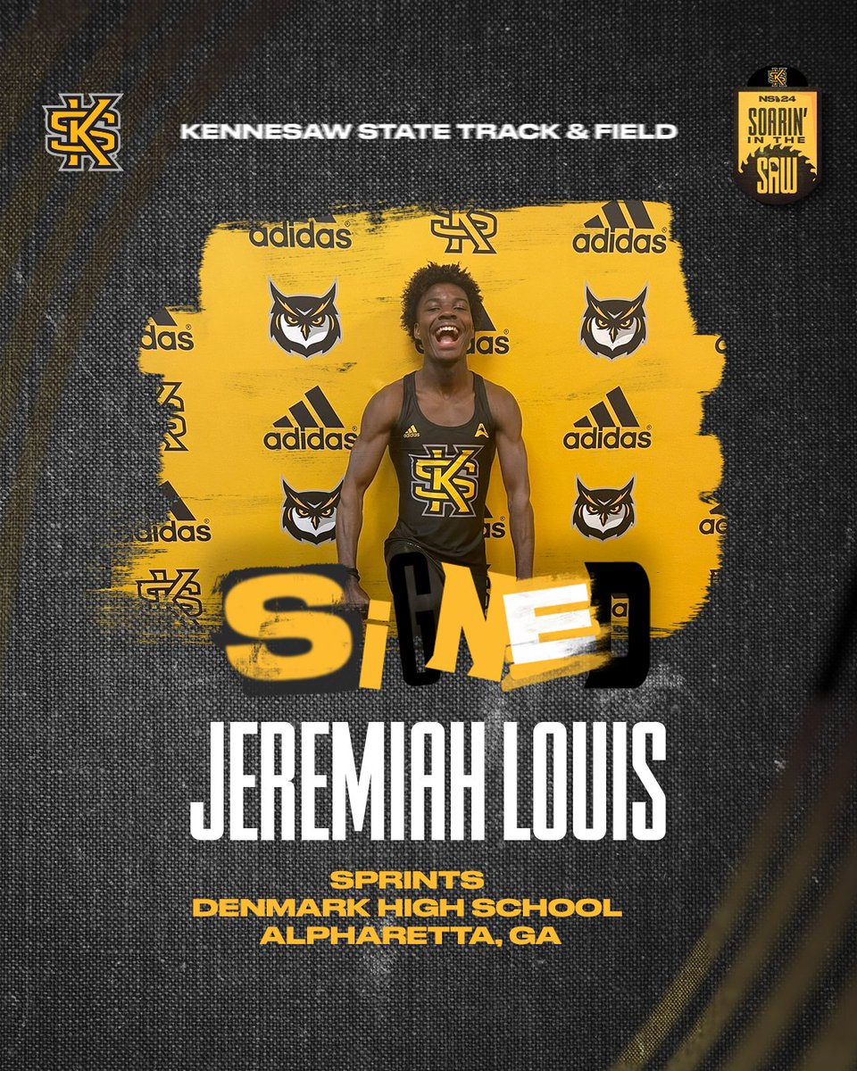 A sprinter from Alpharetta just signed with the Owls!

Welcome to KSU, Jeremiah Louis!

Pr
400m : 48.70 seconds

#HootyHoo | #ThinkBigger