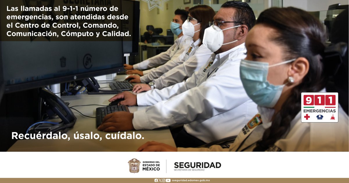 En el @C5Edomex contamos con tecnología de punta que nos permite brindar servicios de seguridad pública y de atención a #Emergencias. Si eres víctima o testigo de algún delito llama inmediatamente al 9-1-1.

#CuidamosDeTi