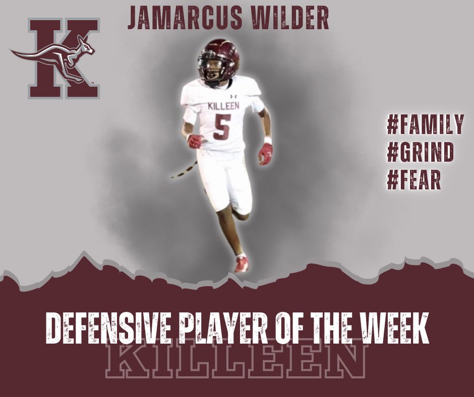 KHSRoosFootball's tweet image. 🚨🚨 Spring  Spotlight 🚨🚨

Defensive Player of the week! 

Congratulations @1of1_Marcus 

@KilleenISD_ 
@KNCT_SPORTS 
@_theWeave 

#FAMILY #GRIND #FEAR