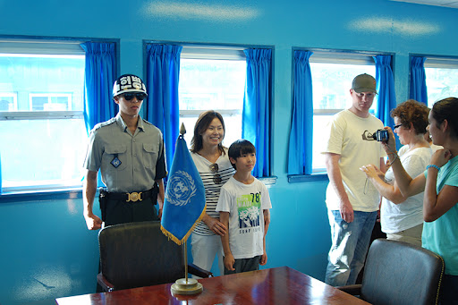 @CharlotteLaws @atrupar I want to hear the clip of Noem reading aloud about her meeting with Kim, the little tyrant.
And the Blue Room in the DMZ is available for tourists to visit, and 'step outside' South Korea within the room.