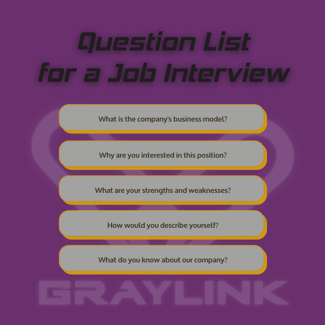 Preparing for that big interview? 🎙️✨ Here's a question list to help you ace it! Take notes, practice your answers, and go get that dream job! 💼💪 #interviewprep
