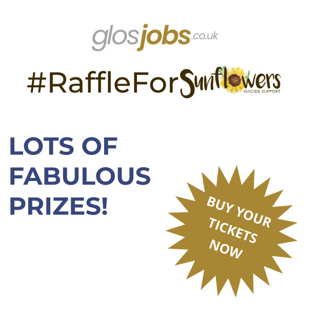 #RaffleForSunflowers - Buy your tickets online for our big raffle for Sunflowers Suicide Support Sunflowers Suicide Support is a local charity set up to help people bereaved and affected by suicide. Find out more here: glos.info/raffle