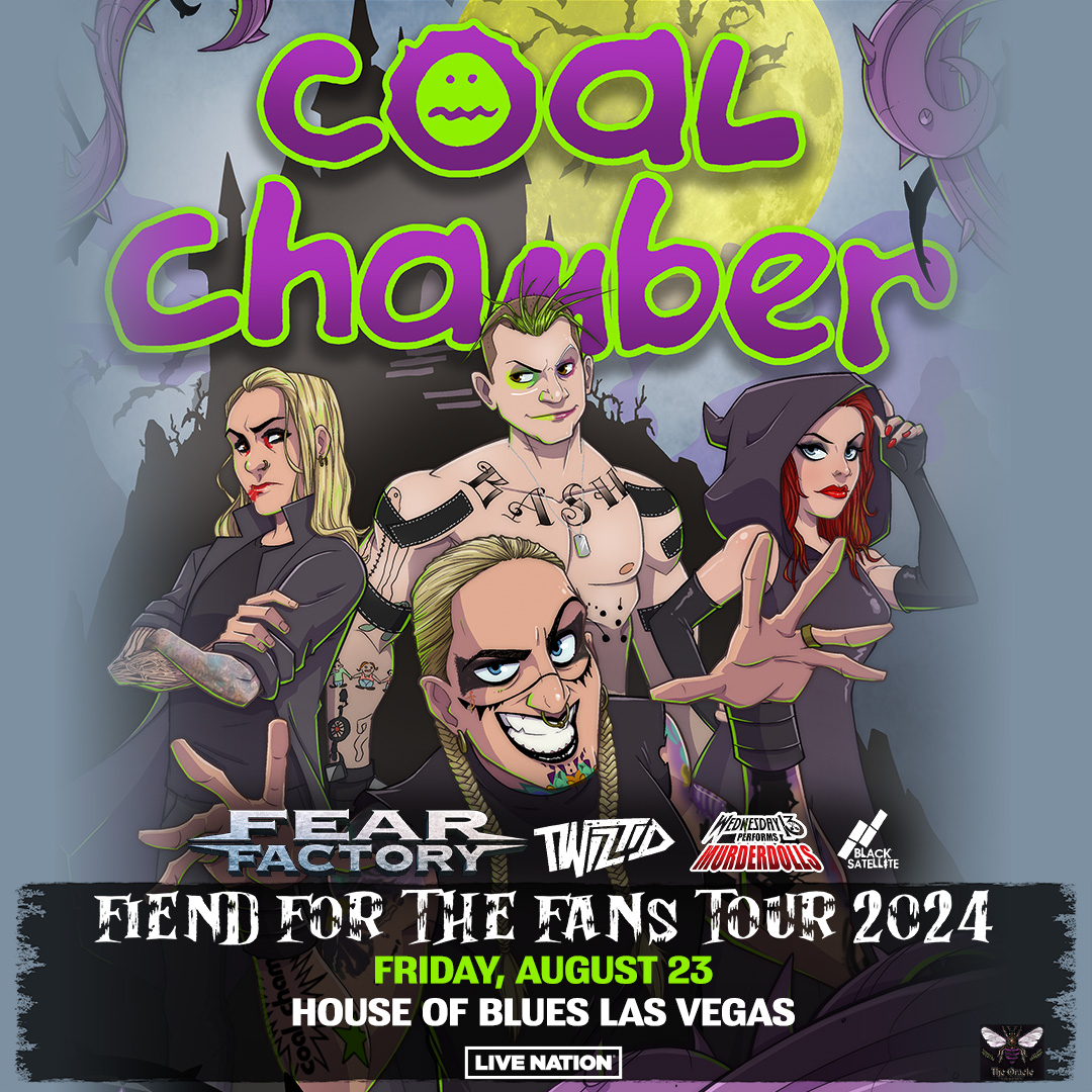 JUST ANNOUNCED! 🚨 Metal masters Coal Chamber are headed to our House on 8/23 and are bringing Fear Factory, Twiztd and Wednesday 13 with them! 👉 Presale starts 5/9 @ 10 AM! Use Code: SOUNDCHECK 👉 Tickets on sale 5/10 @ 10AM Get Tickets 🎫 livemu.sc/3UyzoYk