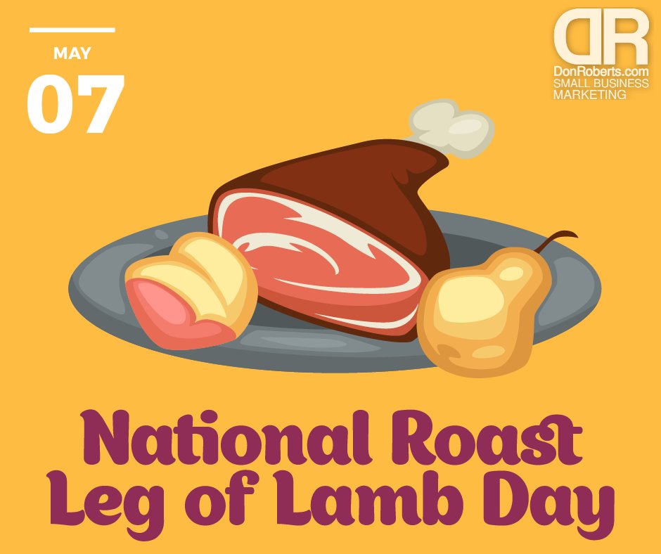 National Roast Leg of Lamb Day - 'This' is a day? Really? Really. #todayistheday #triviatime #sanjosecalifornia #2023