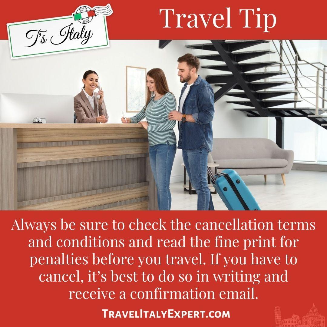 It is more important than ever to make sure you read the fine print before any trip now. travelitalyexpert.com/travel-tips/

#travel #Italy #Europe #hotel #ItalyTravel #travelcoach #TravelTip #TravelTipTuesday