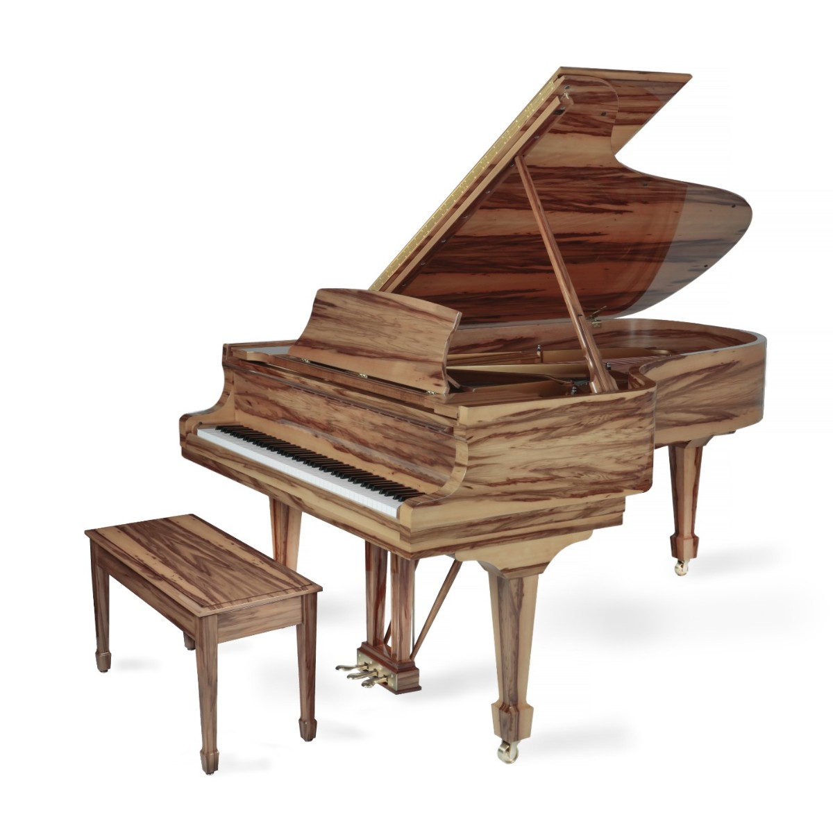 The grain of Amber Wood in the Steinway & Sons Crown Jewel Collection varies from striped to lightly speckled, making each of these Steinway grands a unique gem. Learn more ▶️ brnw.ch/21wJy5T ✨🎹