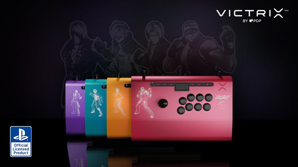 The King of Fighters Victrix Pro FS Arcade Fight Sticks are available now! Pick up one of these limited-edition sticks serialized out of 250 before they’re gone. pdp.com/collections/vi… #victrixpro #kingoffighters