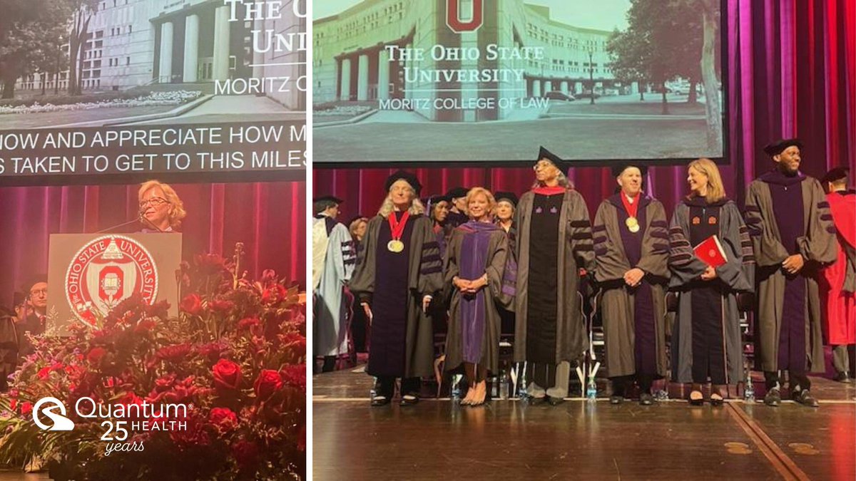 @QuantumHealth1 Founder and Board Chair, @Kara_Trott was honored to be the Distinguished Speaker at The @OSU_Law 2024 hooding ceremony. As a proud Moritz College of Law alumna herself, Kara's inspiring career journey and commitment to giving back serve as a shining example.