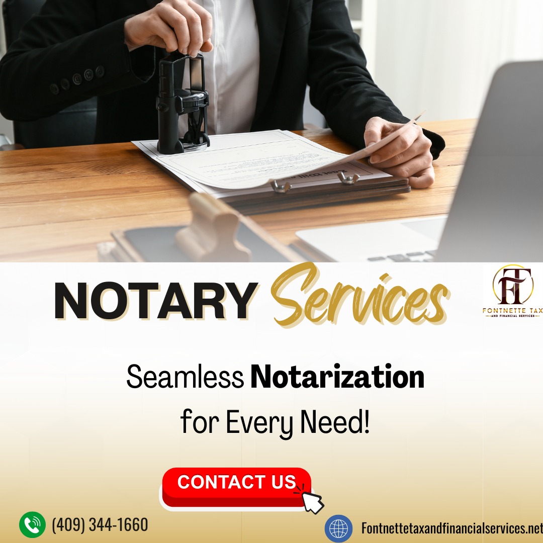 FontnetteS's tweet image. Are you tired of the hassle and delays associated with notarizing your important documents? Say goodbye to long queues and complicated procedures because we are here to help you. 

Contact us:

📞 409 344-1660

linktr.ee/fontnette
.
#NotaryServices #SeamlessNotarization