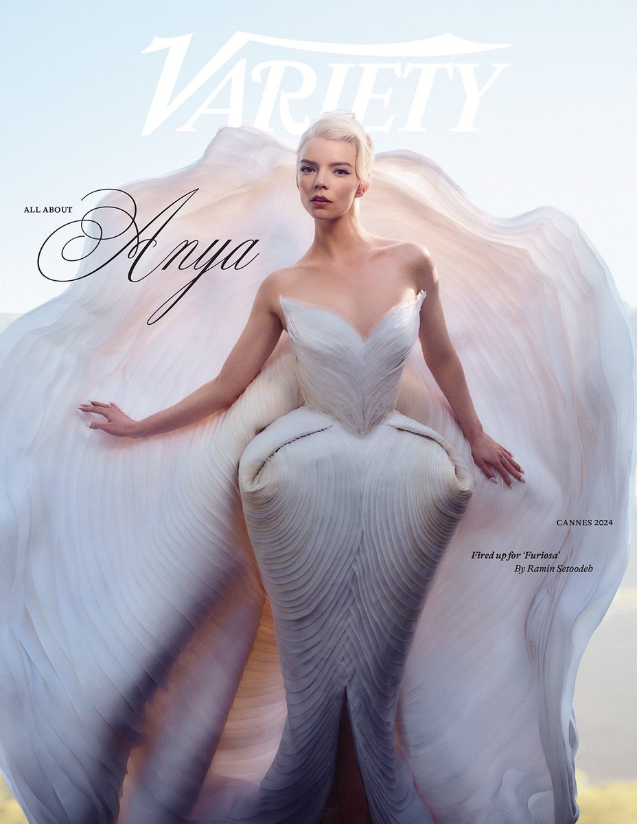 This is one of my favorite covers of @Variety we’ve ever published. For our #Cannes2024 issue, witness Anya Taylor-Joy (in a profile written by me). variety.com/2024/film/news…