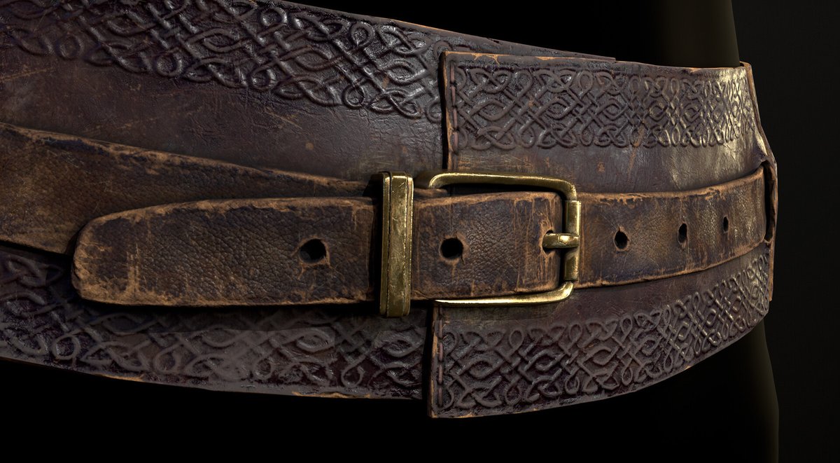 Vladyslava Fomenko showed her work on the intricate leather belt bag model, explained how she created the patterns, and shared the main rule of texturing. Full breakdown: 80.lv/articles/learn… #3d #3dart #zbrush #substancepainter #marvelousdesigner #3dmodeling #3dtexturing