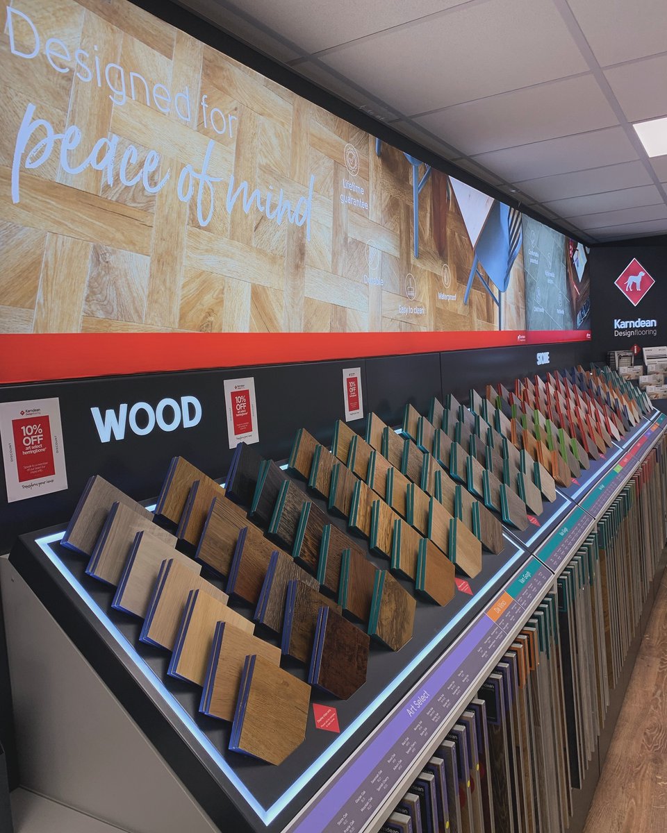JohnDoeDiss's tweet image. Don’t miss your chance to SAVE 10% OFF selected #Karndean Art Select #Herringbone styles until May 31st!*

PLUS if you spend £500+ on #flooring, you can enjoy 10% OFF #furniture, #sofas or #beds with John Doe’s 80th birthday voucher!*

Visit us in-store today!

*Ts &amp;amp; Cs Apply