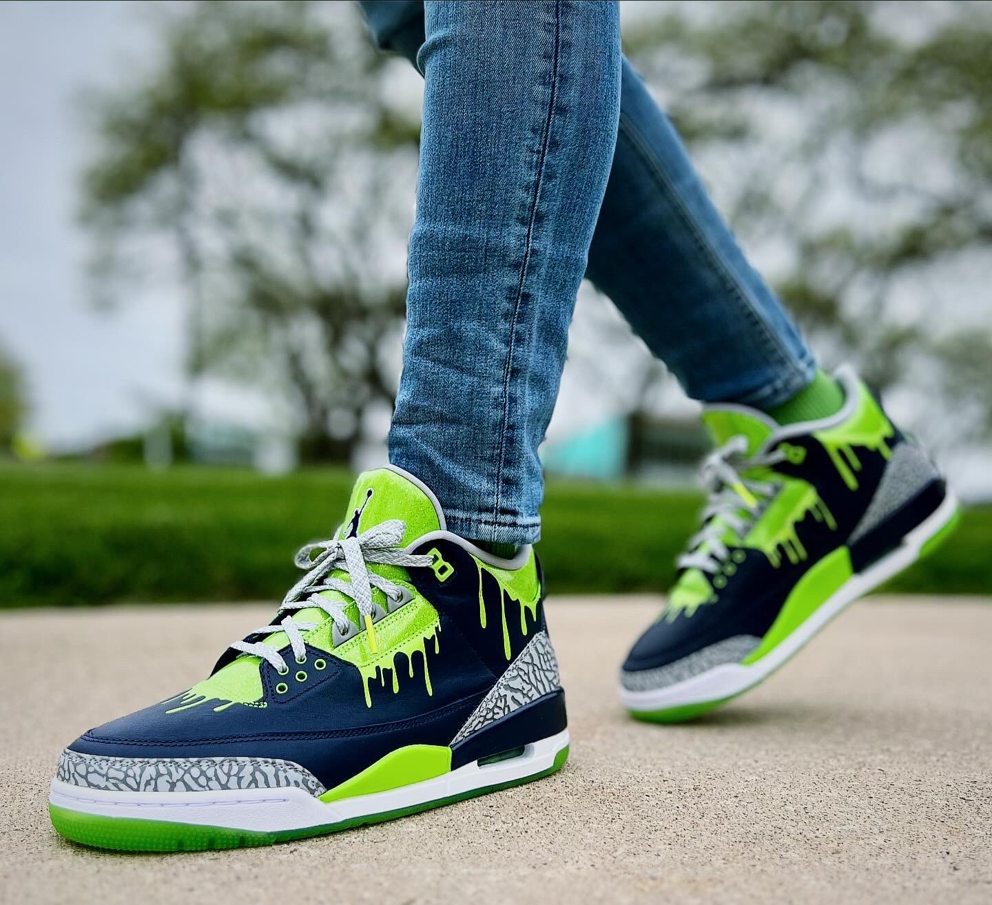 Jordan 3 joker on feet hot sale
