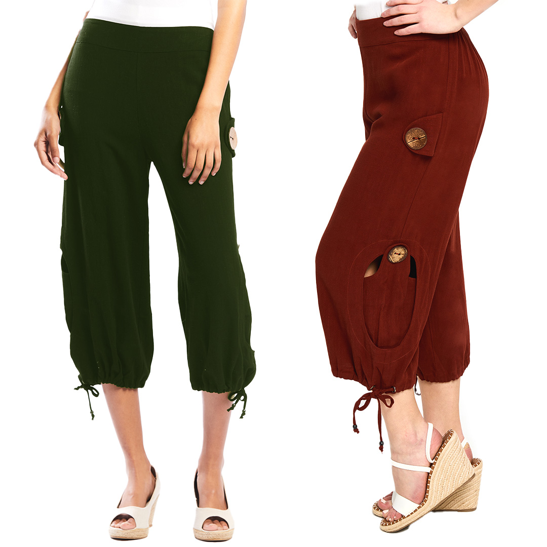 CLEARANCE ALERT ON SPICE❤️ AND OLIVE💚

Elevate your look with these capri pants👖, flaunting a bold and stylish drawstring style cut and a pull-on waistline

Shop Now t.ly/Vfwbq 🛍️🛒

#RedCoralFashion #pants #feminine #comfort #chic #spring #loosefit #retailtherapy