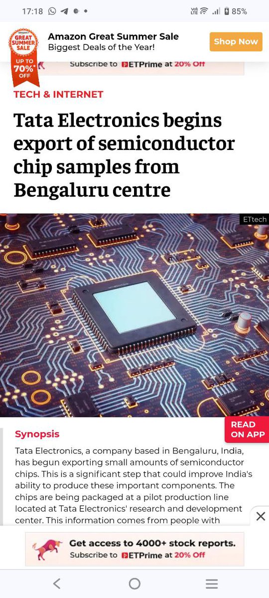 We have started exporting semiconductors already! 👏👏👏👏