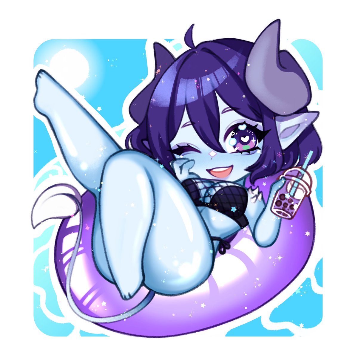 Zynimyn's tweet photo. I love summertime zynimyn 🥰 

🎨 @BeanniVT @GravenNightCafe
 
#artimyn #vtuber #VtuberUprisings #VtubersEN https://t.co/YFqArbUYqq
