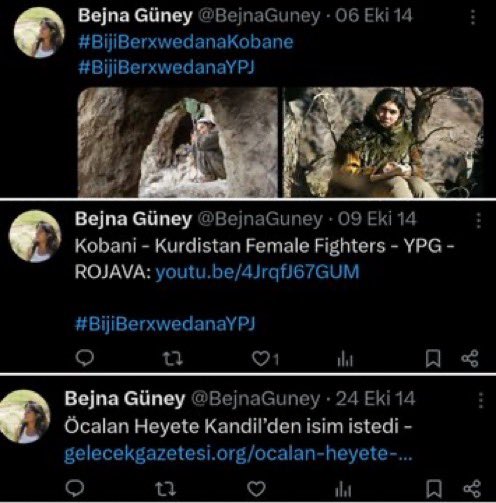 CHP Toroslar Meclis Üyesi Bejna Güney aleni PKK/YPG'li bir teröristmiş. Bunlar listeye nasıl girdiler? Asla masumane değil. PKK’yı asla meşrulaştıramazsınız.