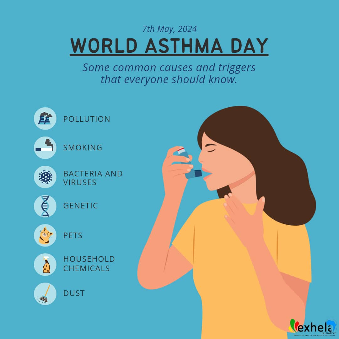 Some common causes and triggers that everyone should know. 

#AsthmaAwareness #AsthmaDay #health #exhelainitiative  #WorldAsthmaDay #WorldAsthmaDay2024