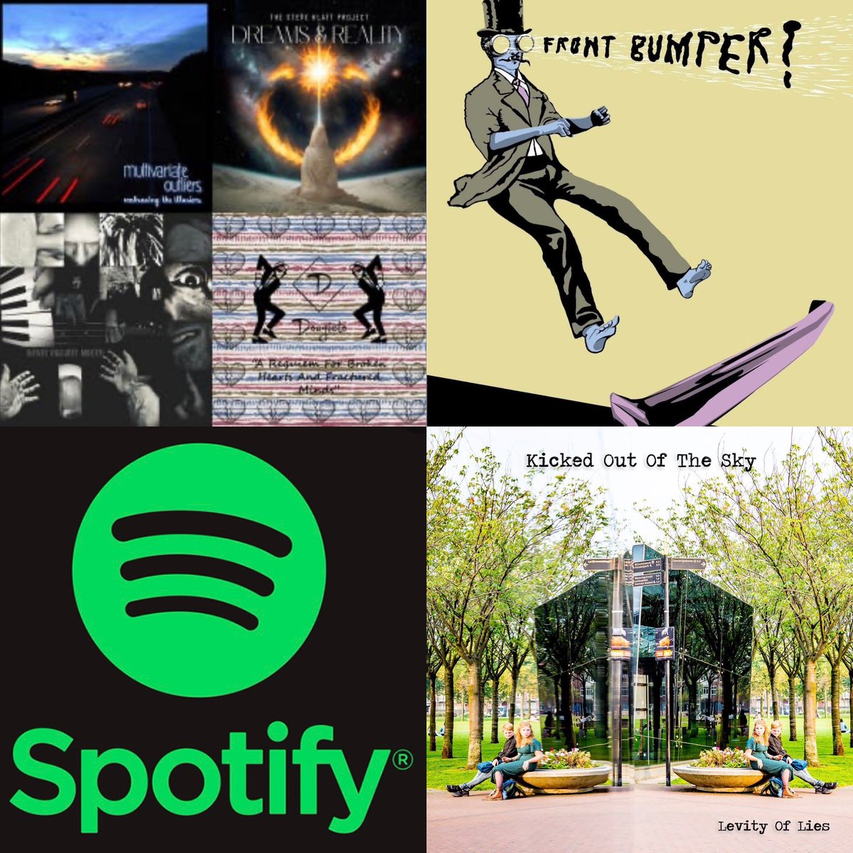 Check out this killer playlist “Tuesday Tunes” from Front Bumper. Thank you Front Bumper for including Kicked Out Of The Sky music on your awesome playlist!! Xx Playlist link: open.spotify.com/playlist/6pqsS… EP link: open.spotify.com/album/1sbV07Fo… Web link: kickedoutofthesky.com