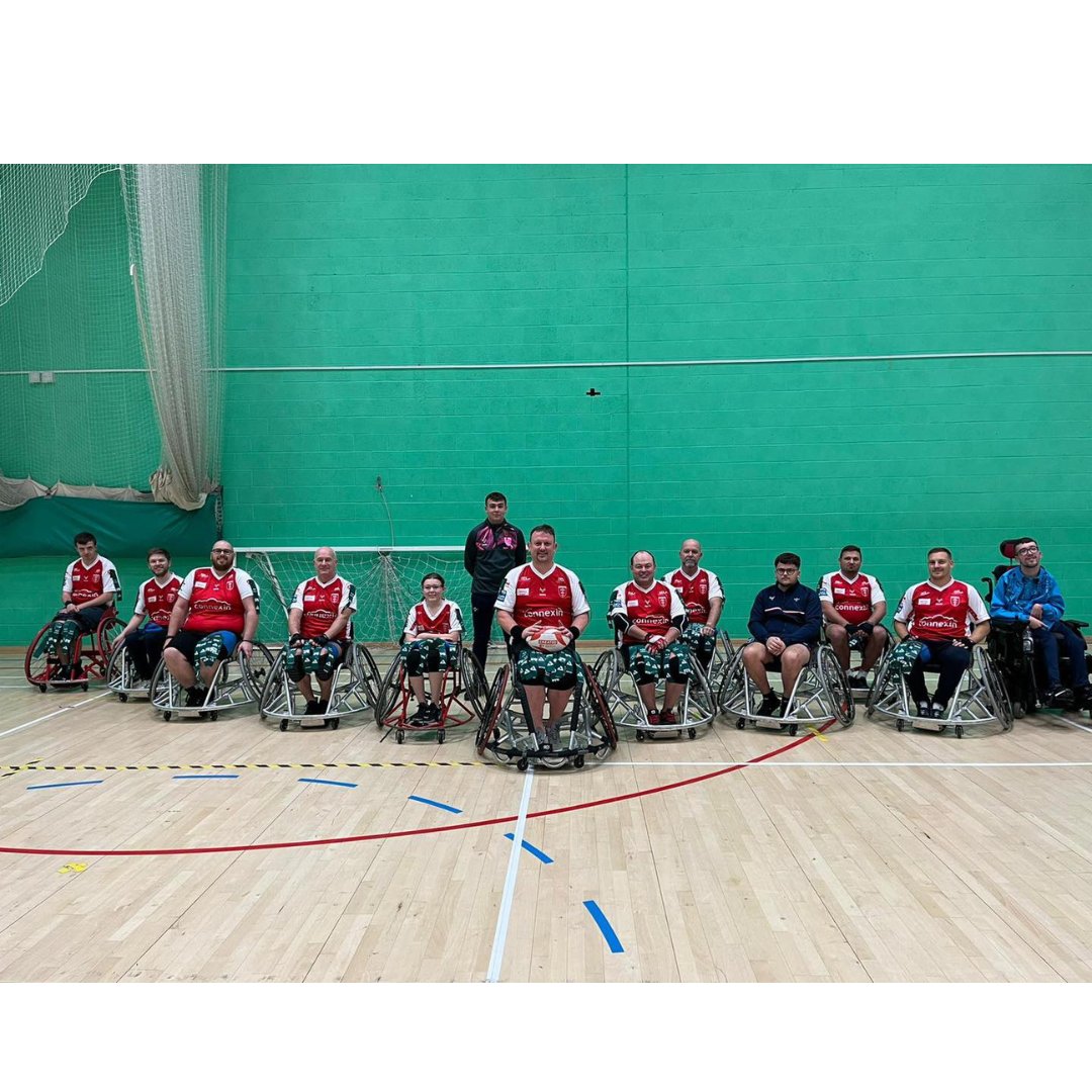 Our Wheelchair RL team played and won their first ever fixture in the Championship East last Sunday, winning 64-16 away at Wakefield Trinity👏🏆 After launching back in February 2023, it is a great achievement to get to this stage 🏉🤩 #RobinsTogether❤️🤍